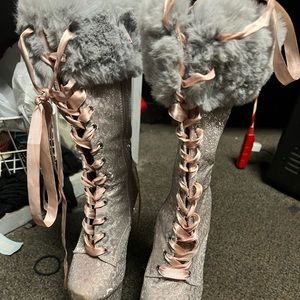 Winter style club hella heels boots